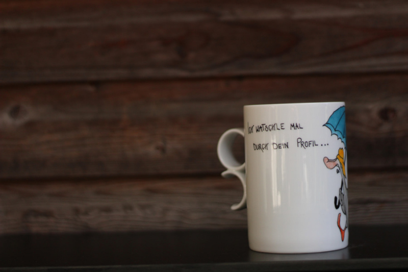 Tasse aus Porzellan handbemalt - Bern 9